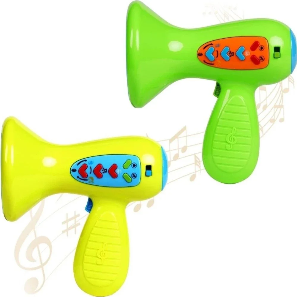 Loud Speaker Kids Megaphone Voice Changer Set Of Two Fun Toy With Songs/Music
